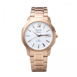 Alexandre Christie AC 8619 Rosegold White Man MDBRGSL